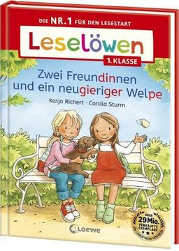 portada Leselöwen 1. Klasse - Zwei Freundinnen und ein Neugieriger Welpe (en Alemán)