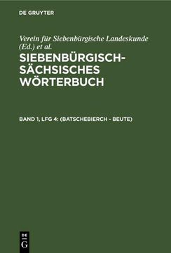 portada (Batschebierch - Beute) (en Alemán)