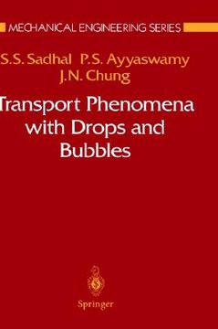 portada transport phenomena with drops and bubbles (en Inglés)