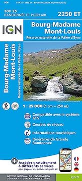 portada 2250Et Bourg-Madame Mont Louis 1: 25 000 (en Francés)
