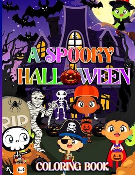 portada A Spooky Halloween Coloring Book (en Inglés)