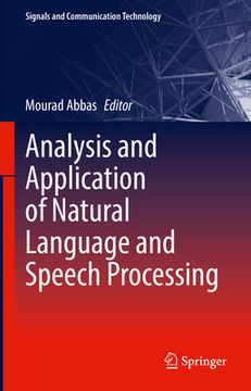 portada Analysis and Application of Natural Language and Speech Processing (en Inglés)
