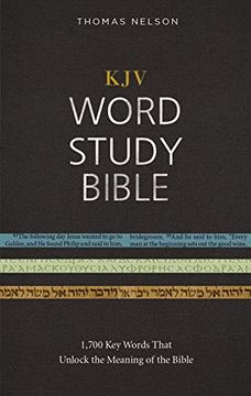 portada Kjv, Word Study Bible, Hardcover, red Letter: 1,700 key Words That Unlock the Meaning of the Bible 