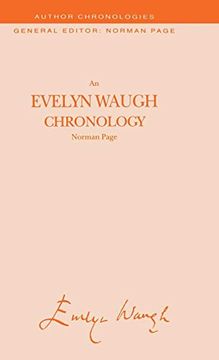 portada An Evelyn Waugh Chronology (Author Chronologies Series) 