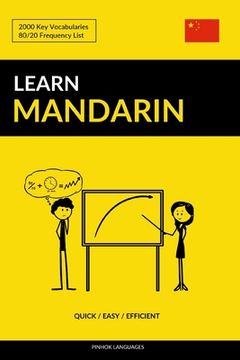 portada Learn Mandarin - Quick / Easy / Efficient: 2000 Key Vocabularies (in English)