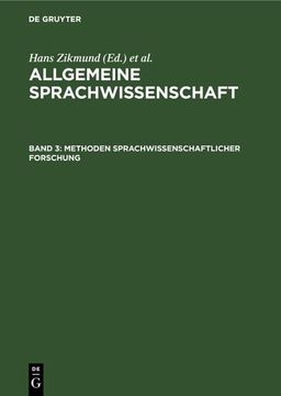 portada Methoden Sprachwissenschaftlicher Forschung (in German)