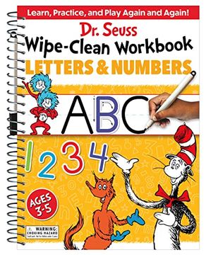 portada Dr. Seuss Wipe-Clean Workbook: Letters and Numbers: Activity Workbook for Ages 3-5 (Dr. Seuss Workbooks) 