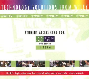 portada student access card for e grade plus with edugen: 1 term