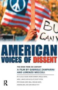 portada american voices of dissent: the book from xxi century, a film by gabrielle zamparini and lorenzo meccoli (en Inglés)