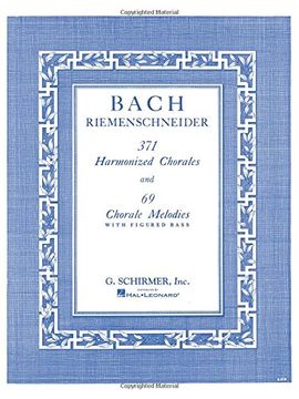 portada 371 Harmonized Chorales and 69 Chorale Melodies With Figured Bass (en Inglés)