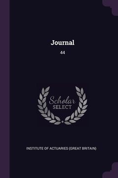 portada Journal: 44 (en Inglés)