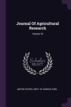 portada Journal Of Agricultural Research; Volume 18 (en Inglés)