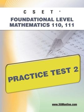 portada cset foundational level mathematics 110, 111 practice test 2 (en Inglés)