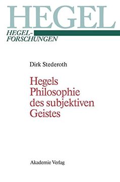 portada Hegels Philosophie des Subjektiven Geistes (in German)