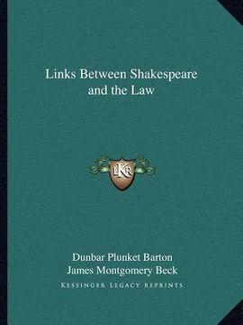 portada links between shakespeare and the law (en Inglés)