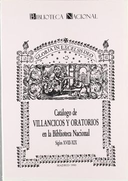 portada Villancicos Y Oratorios S. Xviiixix Bb. N