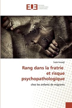 portada Rang dans la fratrie et risque psychopathologique (en Francés)