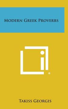 portada Modern Greek Proverbs (in English)