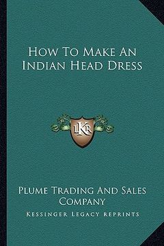 portada how to make an indian head dress (in English)