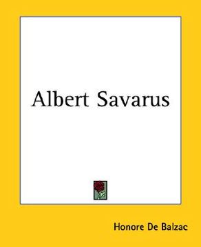 portada albert savarus (en Inglés)