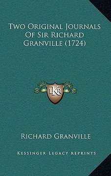 portada two original journals of sir richard granville (1724) (en Inglés)