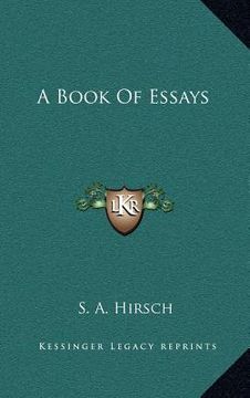 portada a book of essays (in English)