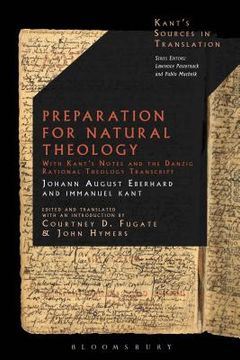 portada Preparation for Natural Theology (in English)