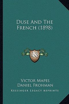portada duse and the french (1898) (en Inglés)