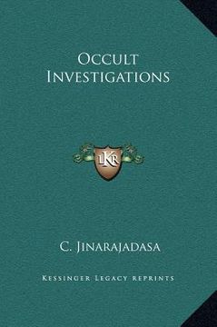 portada occult investigations (en Inglés)