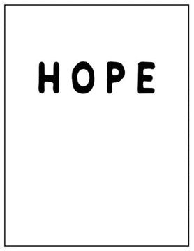 portada Hope: Black and white Decorative Book - Perfect for Coffee Tables, End Tables, Bookshelves, Interior Design & Home Staging A (en Inglés)