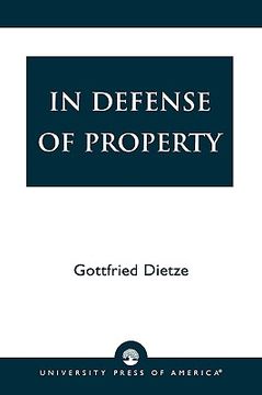portada in defense of property (en Inglés)