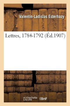 portada Lettres, 1784-1792 (en Francés)