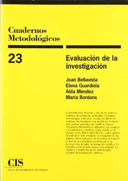 portada Evaluación de la Investigación (in Spanish)