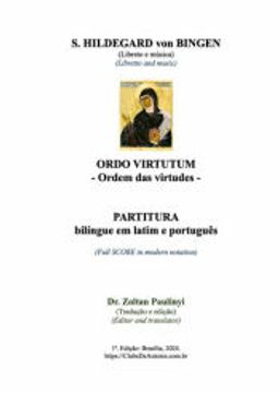 portada Ordo Virtutum (Ordem das Virtudes): Partitura Bilingue em Latim e Portugues. (en Portugués)