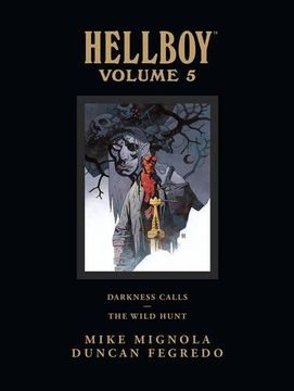 portada Hellboy Library Edition, Volume 5: Darkness Calls and the Wild Hunt (en Inglés)