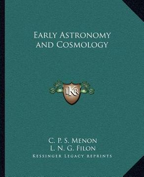 portada early astronomy and cosmology (en Inglés)