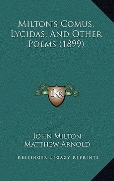 portada milton's comus, lycidas, and other poems (1899) (en Inglés)