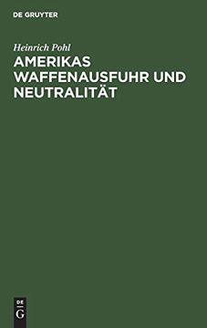 portada Amerikas Waffenausfuhr und Neutralität (en Alemán)