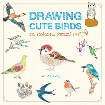 portada Drawing Cute Birds in Colored Pencil (en Inglés)