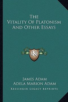 portada the vitality of platonism and other essays (en Inglés)