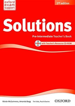 portada Solutions Pre-Intermediate: Teacher's Book & Cd-Rom Pack 2nd Edition - 9780194553711 (en Inglés)