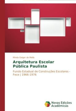 portada Arquitetura Escolar Publica Paulista
