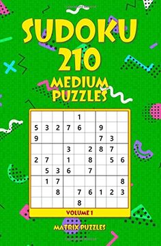 portada Sudoku: 210 Medium Puzzles (210 Sudoku 9x9 Puzzles: Medium) (Volume 1) (en Inglés)