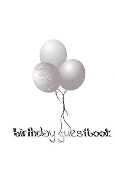 portada Ballon Birthday Guest Book 