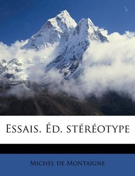 portada Essais. Éd. stéréotype (in French)