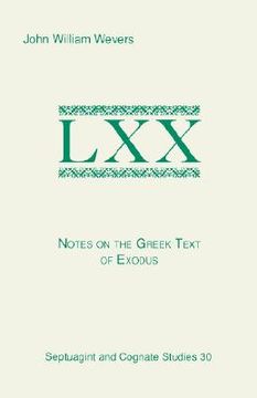 portada notes on the greek text of exodus (en Inglés)
