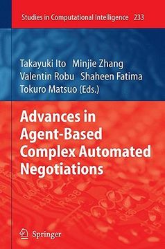 advances in agent-based complex automated negotiations