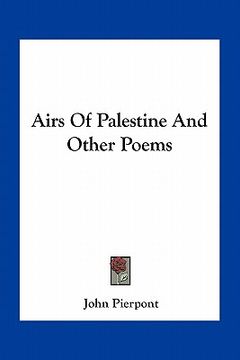 portada airs of palestine and other poems (en Inglés)