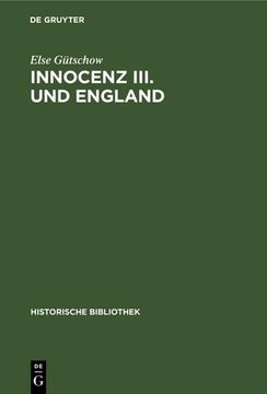 portada Innocenz Iii. Und England (in German)