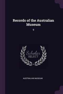 portada Records of the Australian Museum: 9 (en Inglés)